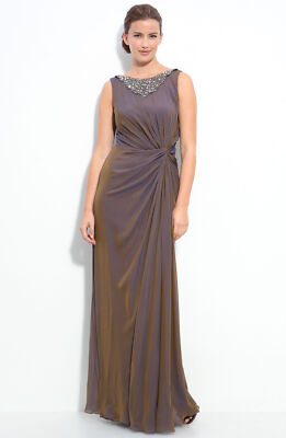 white christmas dresses Loveshackfancy Galatea Metallic Silk Chiffon Gown main image 1