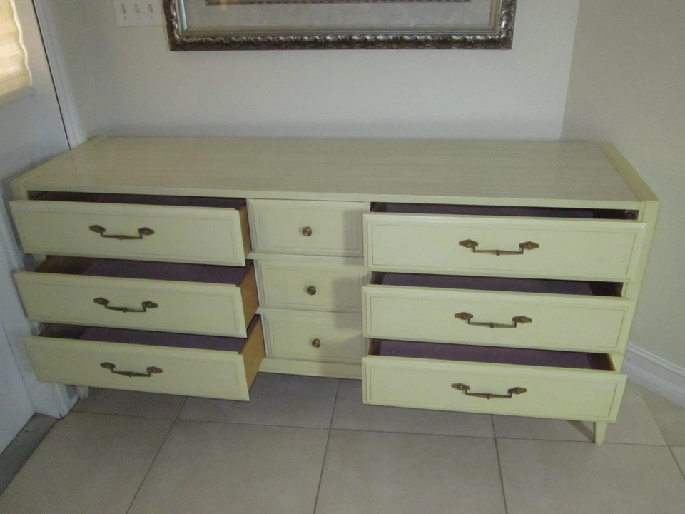 Moderno Mid Century Desde 1950 Circa Por Basic Witz Co 9 Cajones Envío Extra Foto 4 de 4