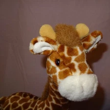 Giraffe Plush Stuffed Animal 14" Brown Tan Free Standing Creation 1994 
