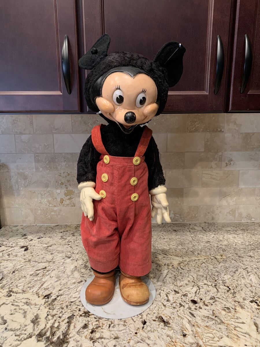Antique 1940's Disney Gund Mickey & Minnie Mouse Doll Large Antique 1940's Disney Gund Mickey & Minnie Mouse Doll Large