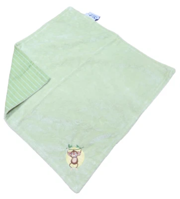 NOJO HTF Lovey Security Blanket Plush Green Monkey Stripe Yellow Hanging Tree - Image 1 of 2