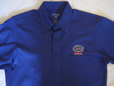 Chemise University Of Florida Boutonnée Manches Courtes - Taille Large Homme - Occasion Très Bon état