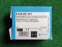 Busch-Jaeger Tastsensor 6126-85-101 Manhatten/Graphit 2Fach Knx Eib Neu Ovp