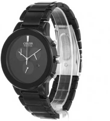 Citizen Eco-drive Men's Axiom Chronograph Black Bracelet 43mm