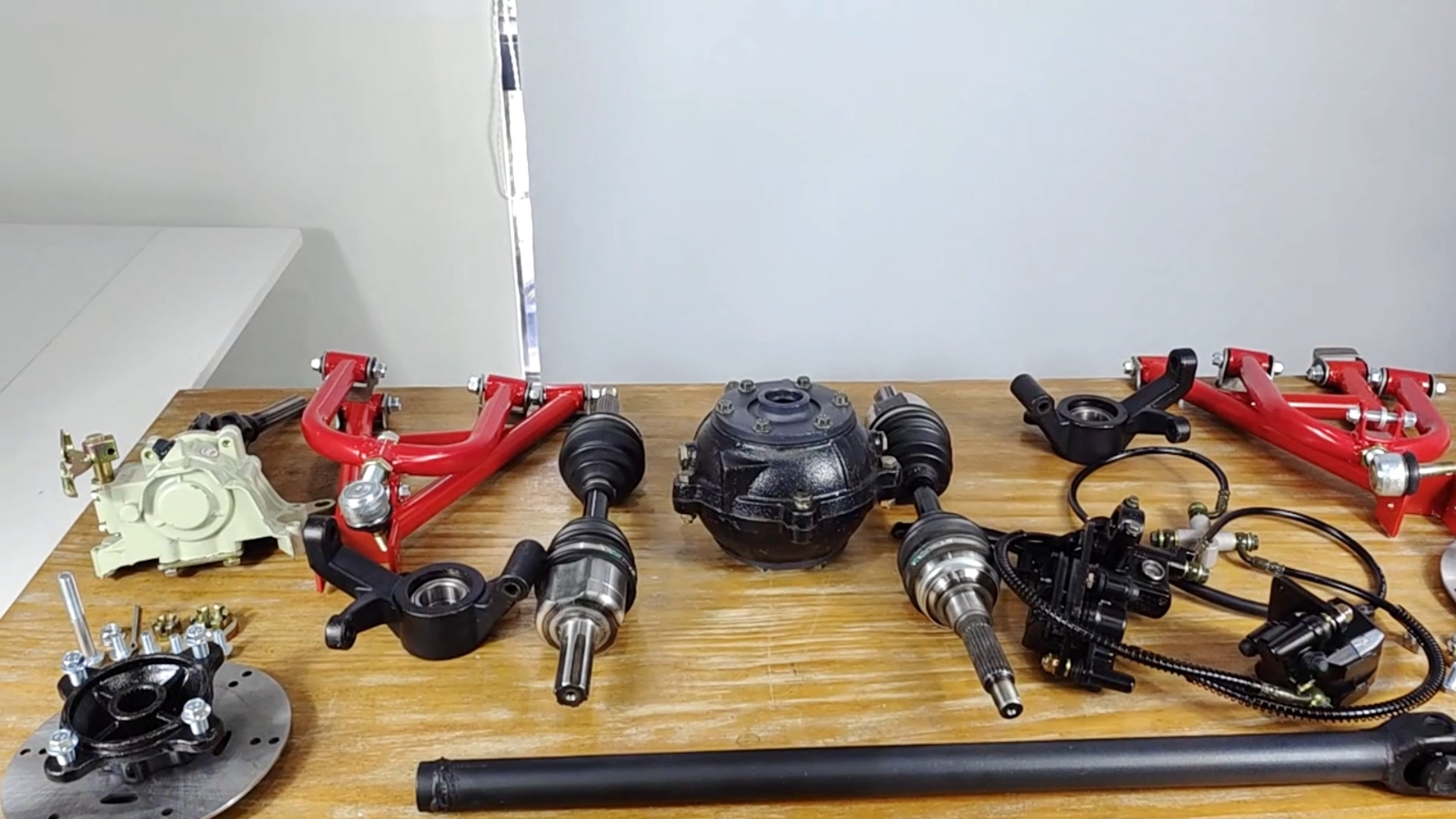 4WD Rear Drive Shaft CV Axle Kit Reverse Gearbox SwingArm ATV Golf Cart ...