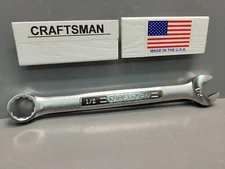 1/2" Craftsman Wrench 44695 VA SAE Satin Combination Wrench *USA *NEW OLD STOCK