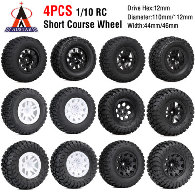 Austar RC Auto Gummireifen Rad für 1/10 Short Course Truck ARRMA SENTON XLH 9125