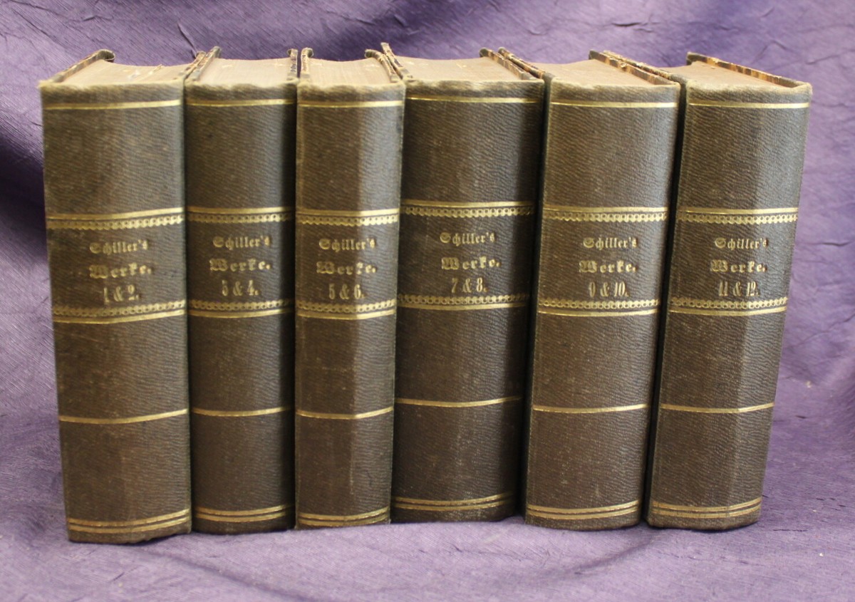 Schillers Werke 1- 12 in 6 Bänden 1867 Literatur