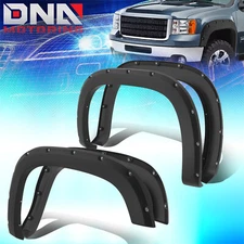 For 07-14 GMC Sierra 1500 Truck 97.6"/78.7"/78" Pocket Rivet Style Fender Flares