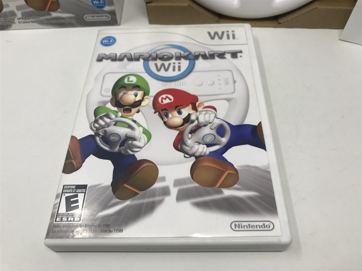 Mario Kart Wii W/ Steering Wheel Bundle - Nintendo Wii