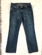 THRE3 Women's Jeans Blue Size 8 Women's Straight Leg Dark Wash