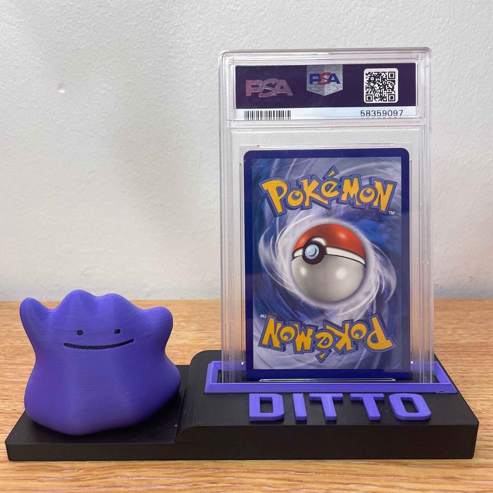PSA ACE Pokemon Card DITTO Stand Display for Graded Cards Customizable