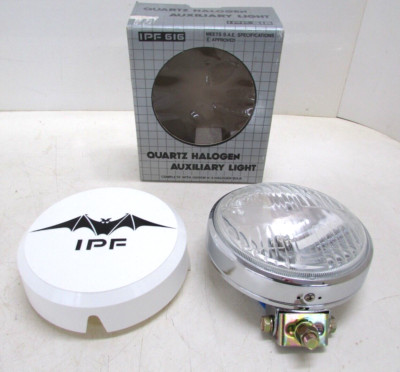 VINTAGE IPF AUXILIARY LIGHT PART No.6163 QUARTZ-HALOGEN DRIVING LIGHT / FOG LAMP