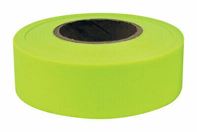 Marking Ribbon Rolls Hanson 17001 150 ft Glo Lime Green Flagging Tape 48