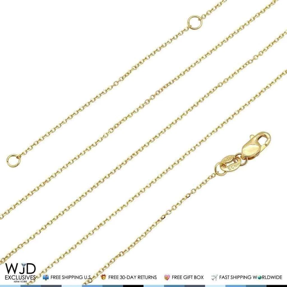 Collar de cadena con cable de 1 mm colgante de corazón de esmalte púrpura de oro amarillo de 14k 16-18" Foto 4 de 4