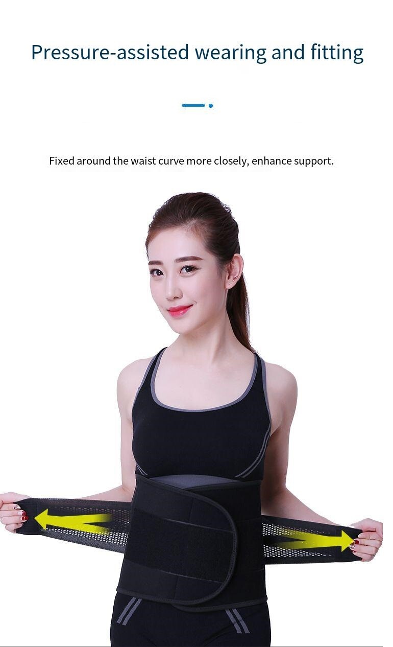 Adjustable Lumbar Support Lower Waist Back Belt Brace Pain Relief Men