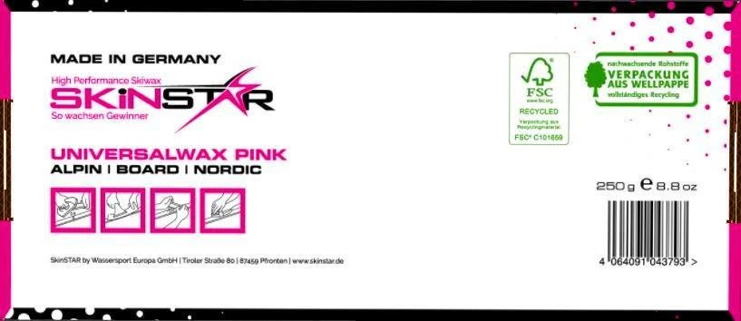 SKINSTAR Universal Wachs All IN ONE Ski und Langlauf Wachs Ski Wax 250g - Bild 3 von 4