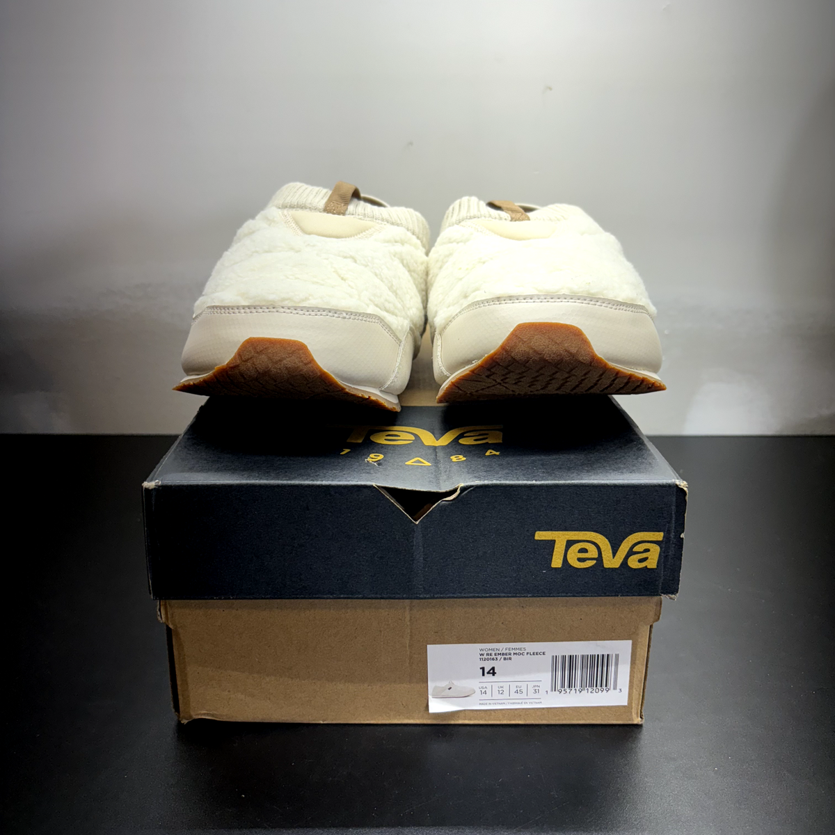 TEVA Women's Re Ember Moc Fleece Birch Shoe Size 14 1120163-BIR