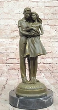 Collectible Family Bronze Statue by Milo Mother Father Baby Figurine Gift Artwor