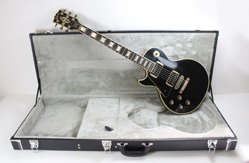 1976 Vintage Gibson Les Paul Custom Black Beauty Left-Handed Lefty Ebony 1970s