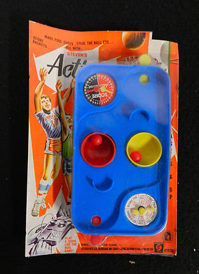 1971 STEVEN'S PIXIE TOYS #1822 ACTION BASKETBALL in BOX UNOPENED HONG KONG 