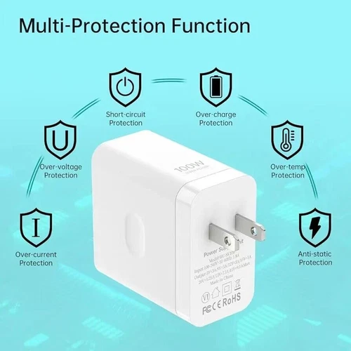 One Plus Oppo Supervooc 100W Schnell AC Ladegerät US Stecker + Kabel, UK EU AU Konverter - Bild 11 von 17