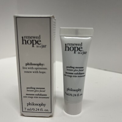 Philosophy Renewed Hope in Jar Peeling Mousse Instant Glow Facial 0.24 Oz Mini
