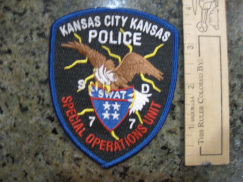 color version Kansas City Kansas SWAT Special Operations Police patch KS