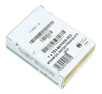 Wago 753-667/000-002 Fail-Safe 4/4 Channel Digital I/O Neu versiegelt