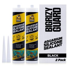 Aquarium Silicone Sealant Black 2x10.14 Fl oz 2 Pack Aquarium Safe Waterproof