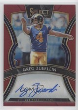 2019 Panini Select Signatures Maroon Prizm 31/75 Greg Zuerlein #SP-GZ Auto 2g6