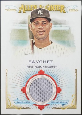 2020 Topps Allen & Ginter #FSRB-GS Gary Sanchez Full-Size Relics B Baseball NM