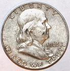1963-D Franklin Half Dollar - 90% Silver - Extra Fine - #1174EB