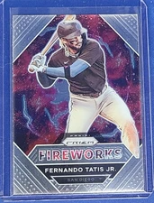 2021 Panini Prizm Fireworks  #FW2 Fernando Tatis Jr.  Padres Baseball Card j