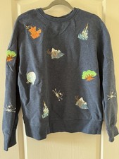 Walt Disney World Embroidered Icons Crewneck Sweatshirt - Unisex Small