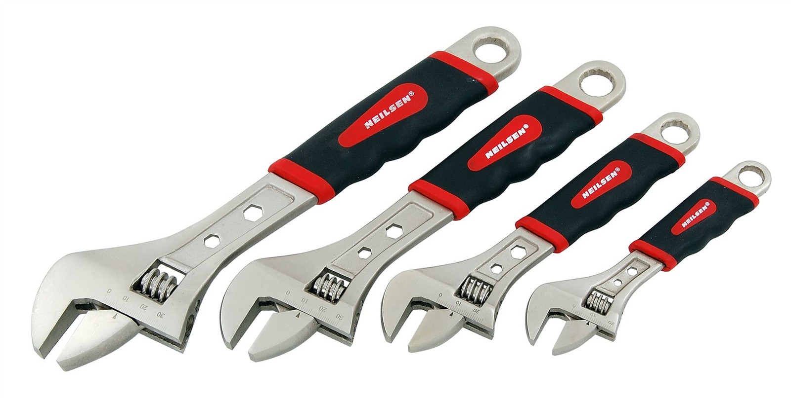 4 Piece Adjustable Spanner Wrench Set Quality Product 6 8 10 & 12"" - Image 4
