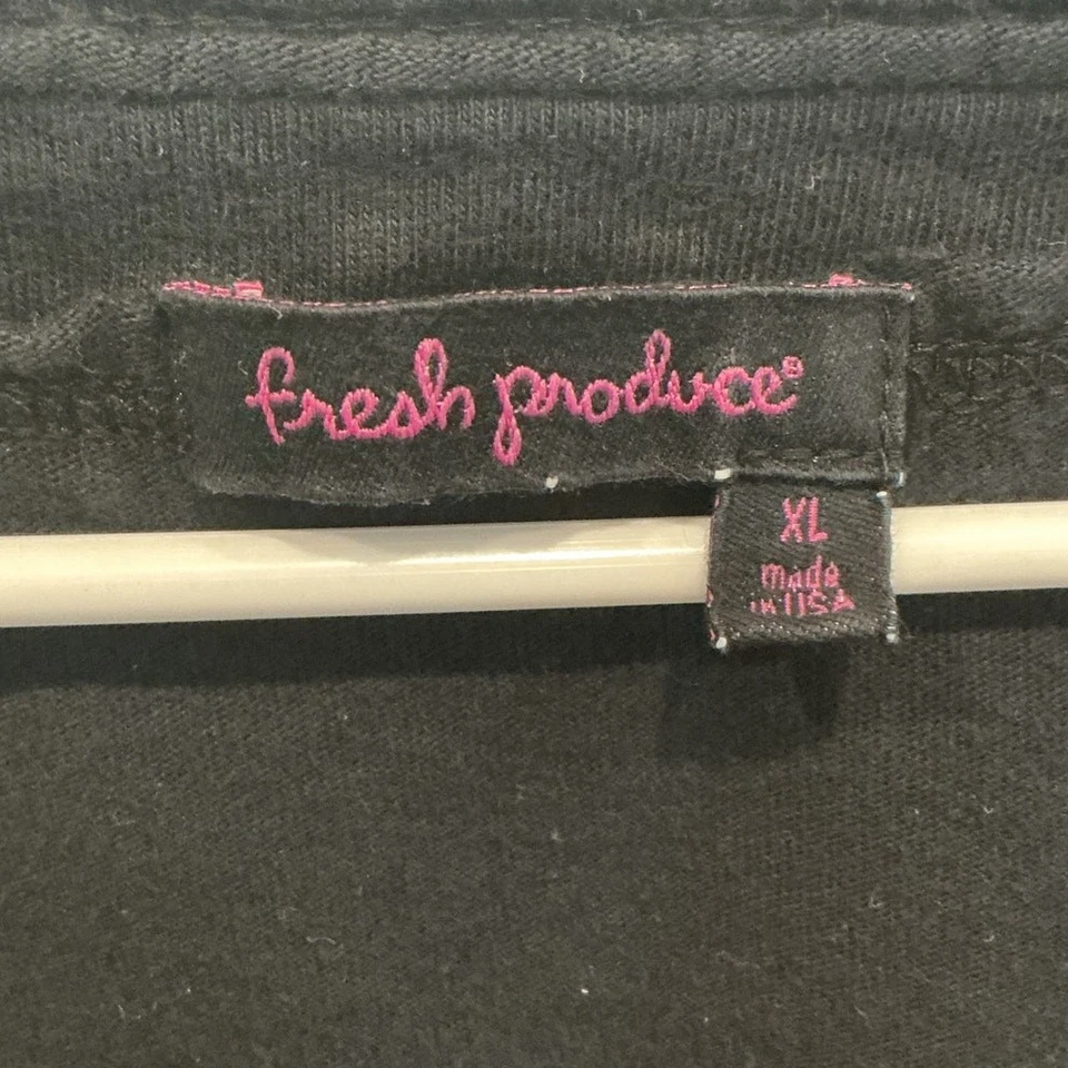 Mini Vestido Fresh Produce Para Mujer Talla XL Negro Playa Boho Algodón EE. UU. Informal Foto 3 de 4