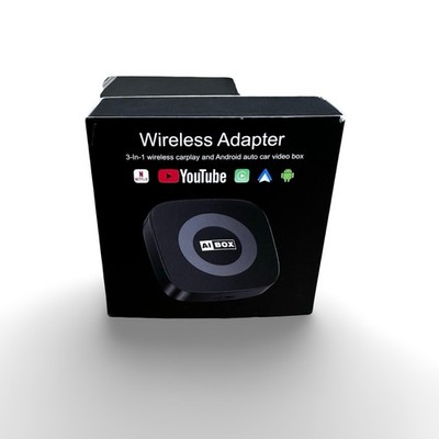 AI Box 3in-1 Wireless CarPlay Android Auto Adapter Video Box YouTube Netflix GPS