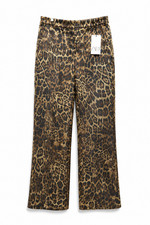 ZARA WOMAN NWT ANIMAL PRINT JACQUARD TROUSERS LEOPARD 8567/156/051