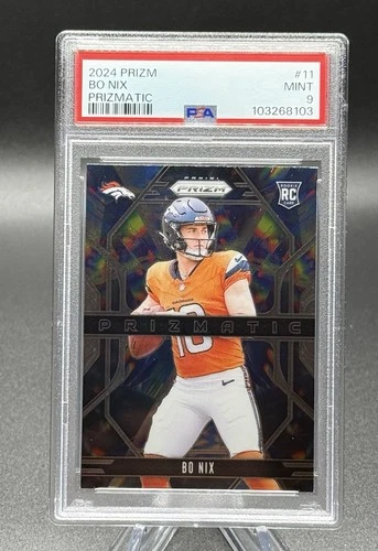 2024 BO NIX Prizm Rookie Prizmatic #11 Broncos RC PSA 9 RC