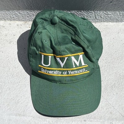 Vintage Distressed University of Vermont UVM Baseball Hat Snap Back Embroidered