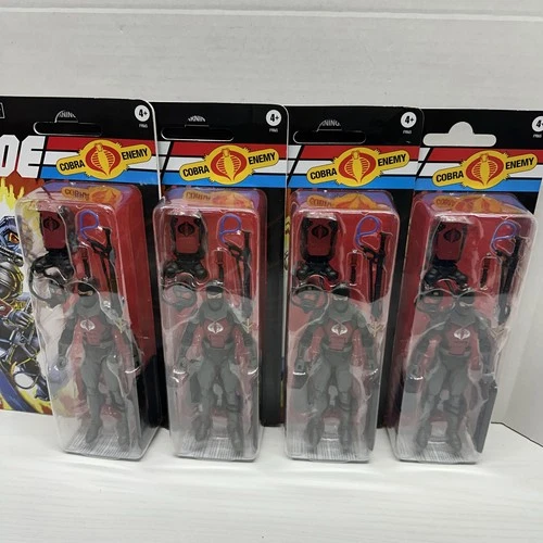 GI JOE CLASSIFIED 6” RETRO CARDED COBRA EEL COMBAT DIVER ARMY BUILDER LOT OF 4