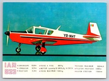 1974 Romania I.A.R. 823 Airplane Postcard - Bucharest Tehnoimport YR-NHT