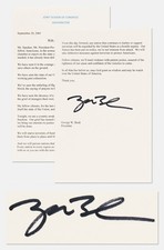 George W. Bush Signed Speech 