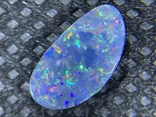 .70ct Australian Opal Doublet 10x5.2mm Loose Gemstone