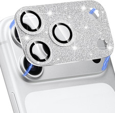 Compatible with Iphone 17 Pro Max Camera Lens Protector, Bling Glitter 9H Temper