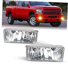Driving Fog Light Assembly Replacement For 2008-2014 Chevy Silverado Clear Lens