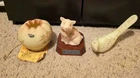 Fenton 100th Burmese Pig/Rose Bowl/Bird Hand Painted Signed Glass Messenger