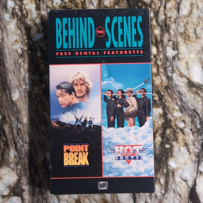 VHS 1991 Point Break Hot Shots Behind The Scenes Promo Rare Fox Video