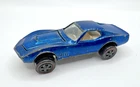 Vintage Hot Wheels Redline 1968 Windex  Blue Custom Corvette US White Interior